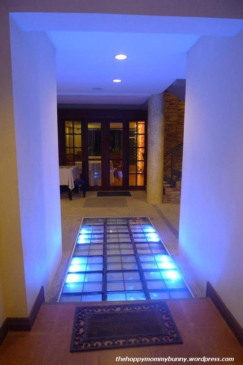 Cool lighted pathway